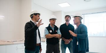 Lisandro Enrico recorrió la obra del Hospital Regional de Rafaela