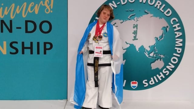 Lourdes Suriano, la vecina de Castelar, se trajo varias medallas de Ámsterdam.