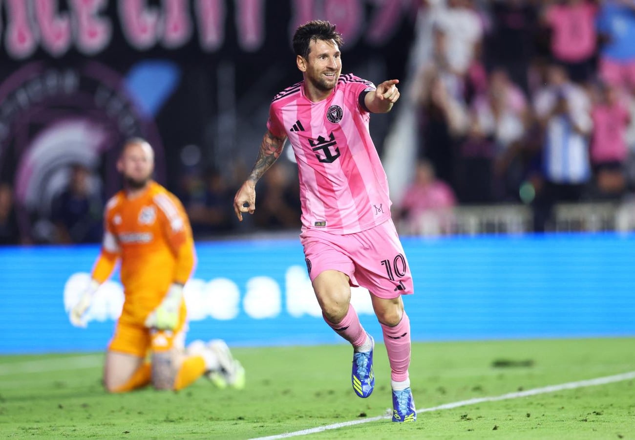 Lionel Messi en la victoria de Inter Miami ante Seattle.