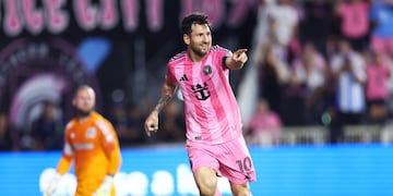 Lionel Messi en la victoria de Inter Miami ante Seattle.