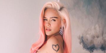 Karol G conquistó corazones en microbikini y hasta La Joaqui le comentó:  “Qué cosa preciosa”.