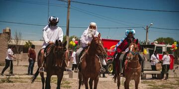 Los vecinos de Viedma fueron sorprendidos por los Reyes Magos.