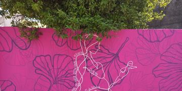 foto ilustrativa: Mural por el “Día del duelo gestacional y perinatal” en Rafaela