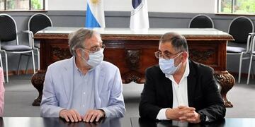 Durante su visita a la capital jujeña, el actor Luis Brandoni visitó la Municipalidad de San Salvador de Jujuy.
