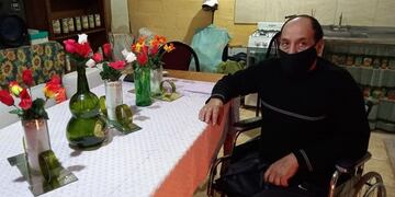 Un vecino de Pujato necesita pagar una pierna ortopédica