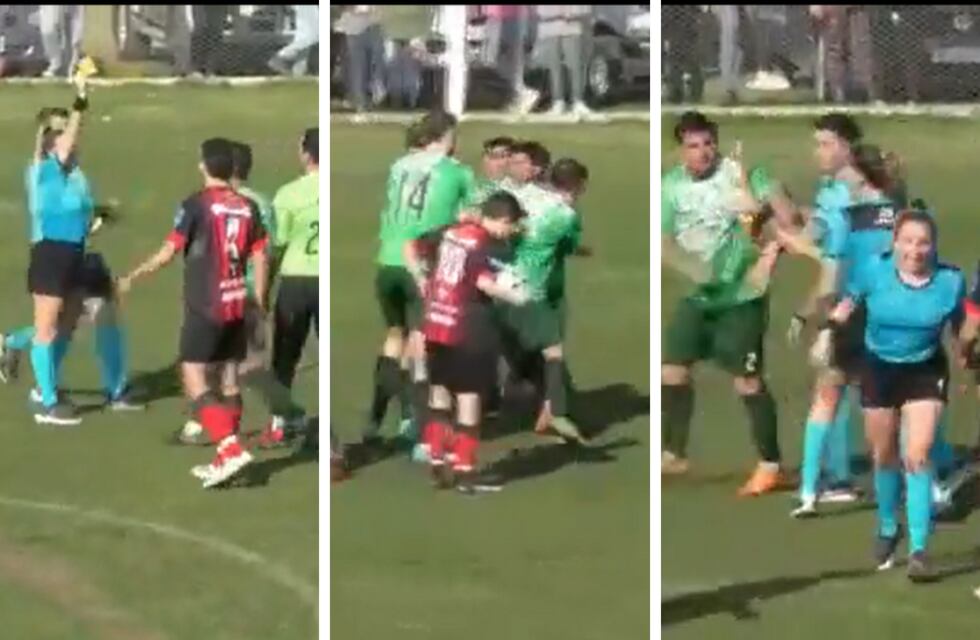 Terrible agresión de un jugador del Club Garmense a una árbitro en pleno partido