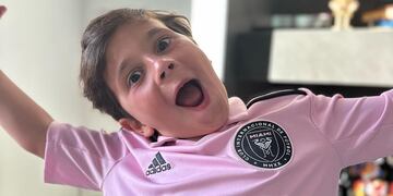 Mateo Messi cumplió 8 años y lo celebró con la camiseta de Inter Miami.