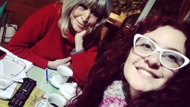Mónica Biassotti junto a Agustina Cattafi organizando el evento