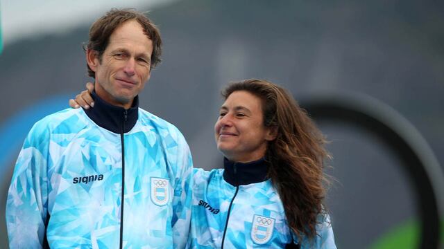 18-07-2021 Buenos Aires: Los veleristas Santiago Lange y Cecilia Carranza Saroli, ganadores del oro en Río de Janeiro 2016 en la clase Nacra 17, serán los "abanderados" de la nutrida delegación argentina en estos Juegos Olímpicos de Tokio.
