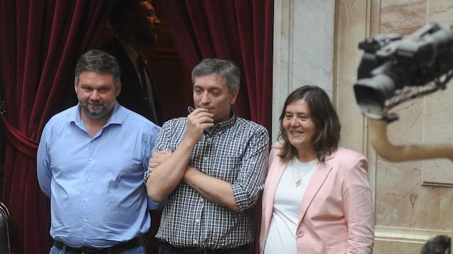 El diputado Máximo Kirchner en la sesión por la ley de moratoria. Foto: Federico López Claro.