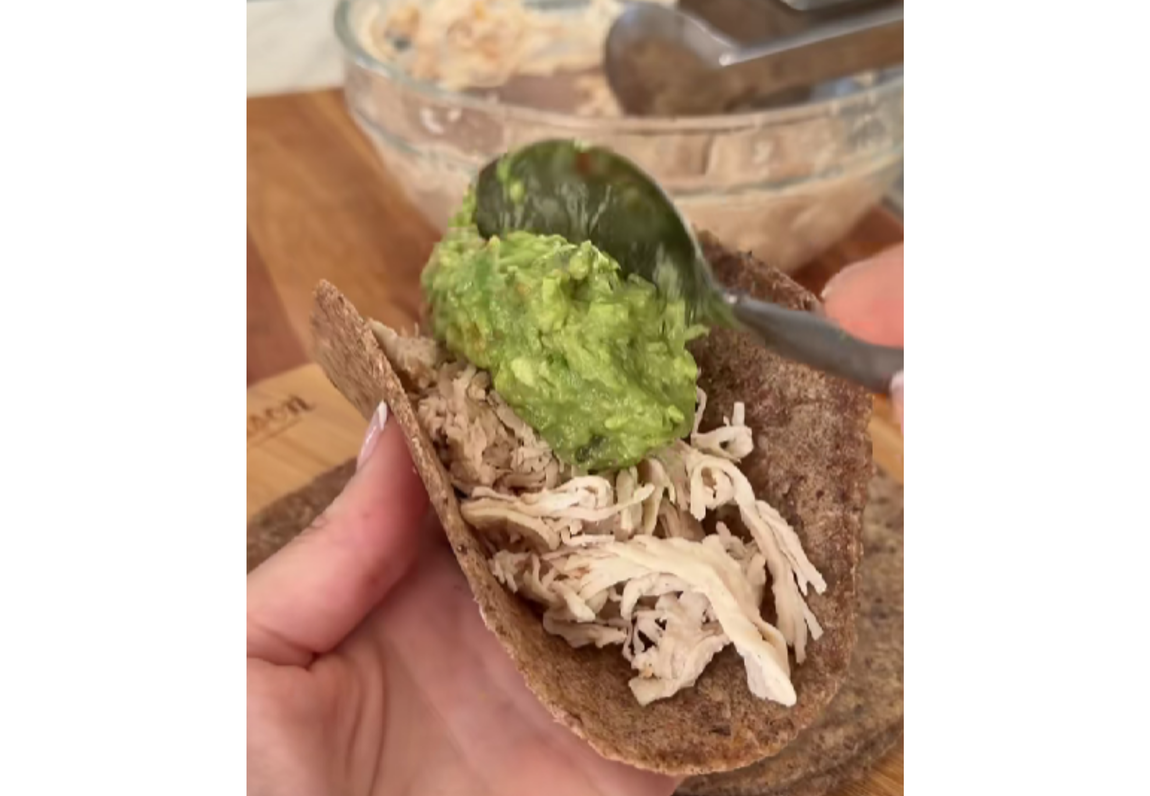 El relleno es súper fresco e ideal para comer en la playa.