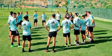 La Selección Argentina Sub-23 se prepara para los Juegos Olímpicos. (Prensa Selección Argentina)