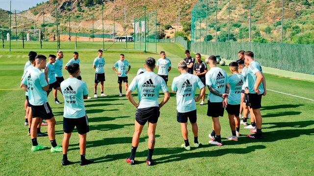 La Selección Argentina Sub-23 se prepara para los Juegos Olímpicos. (Prensa Selección Argentina)