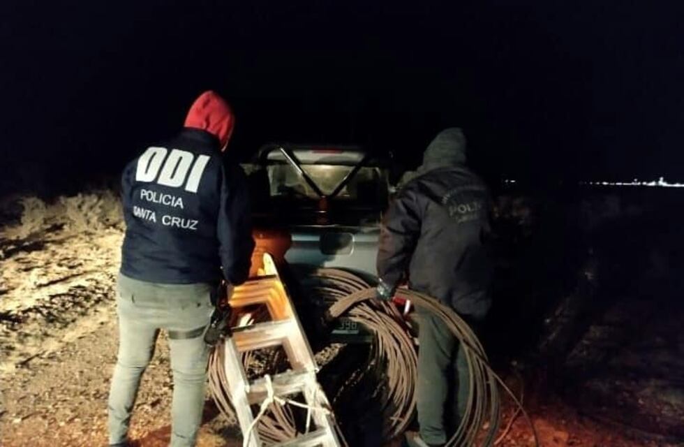 Valuado en 400 mil pesos, la División de Investigaciones de Pico Truncado, frustró el robo de cables de cobre en un yacimiento de YPF