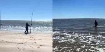 Un equipo de pesca capturó un particular ejemplar en San Clemente del Tuyú.
