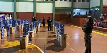 Desmantelan un operativo de contrabando en una zona rural de San Pedro.