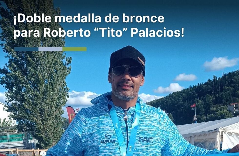 El entrerriano Roberto Palacios logró doble medalla de Bronce en el Mundial de Canotaje en Croacia