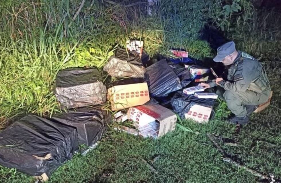 Gendarmería incauta contrabando millonario de cigarrillos en Puerto Iguazú