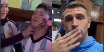 Dibu Martínez sorprendió a un nene en su cumpleaños