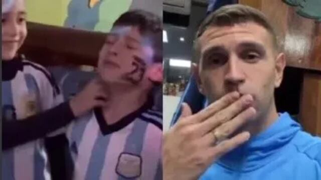 Dibu Martínez sorprendió a un nene en su cumpleaños