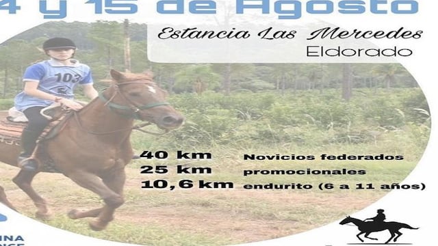 El próximo fin de semana se desarrollará el Endurance en Eldorado.