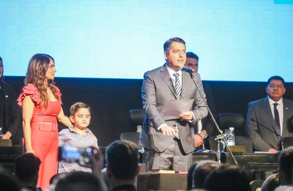 Harrington estuvo presente en la asunción de Martín Pérez en Río Grande