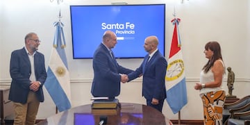El rafaelino le tomó juramento a Claudio Brilloni tras la renuncia de Rubén Rimoldi.