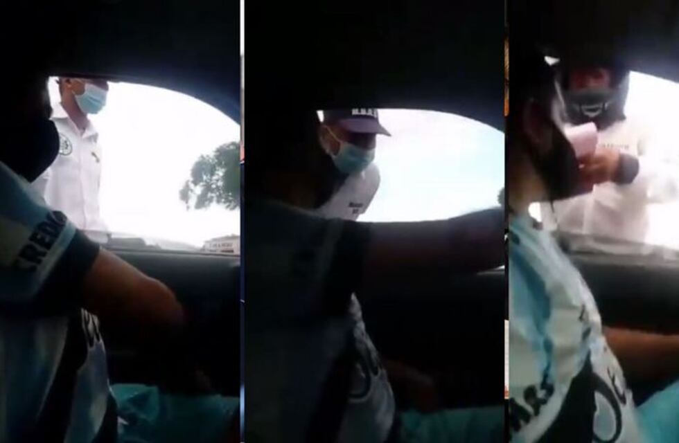 Filmaron a un agente de tránsito pidiendo una coima para evitar una multa en Tucumán