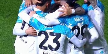 El gol fue tan solo a los tres minutos de partido.