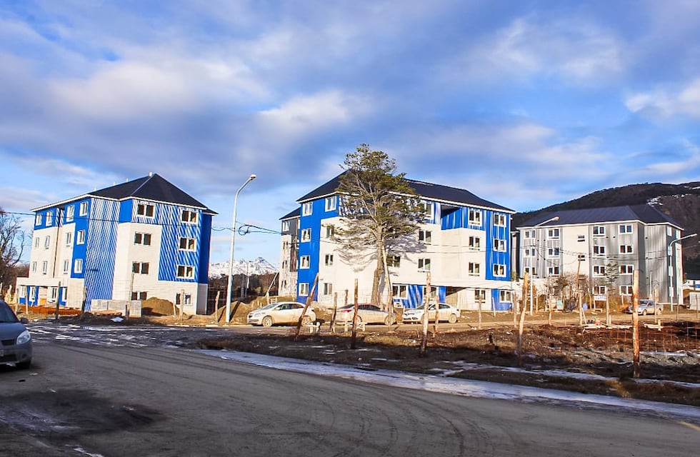 Ushuaia: importante avance de obra de las 64 viviendas HANUXA