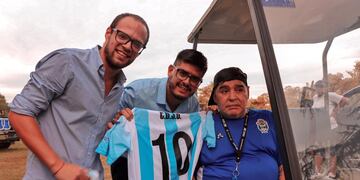 El encuentro de Felipe Martínez Garbino con Diego Maradona