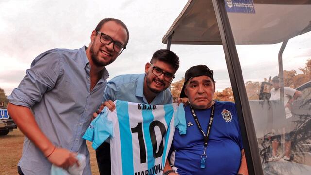 El encuentro de Felipe Martínez Garbino con Diego Maradona