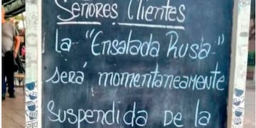 Un bar de Carlos Paz eliminó la Ensalada Rusa