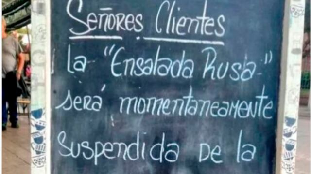 Un bar de Carlos Paz eliminó la Ensalada Rusa