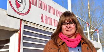 Patricia Vega, nueva presidenta de la Liga de Baby Futbol San Francisco (Foto: La Voz de San Justo)