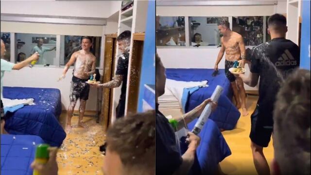 La Joya fue sorprendido por varios jugadores de la Selección Argentina.