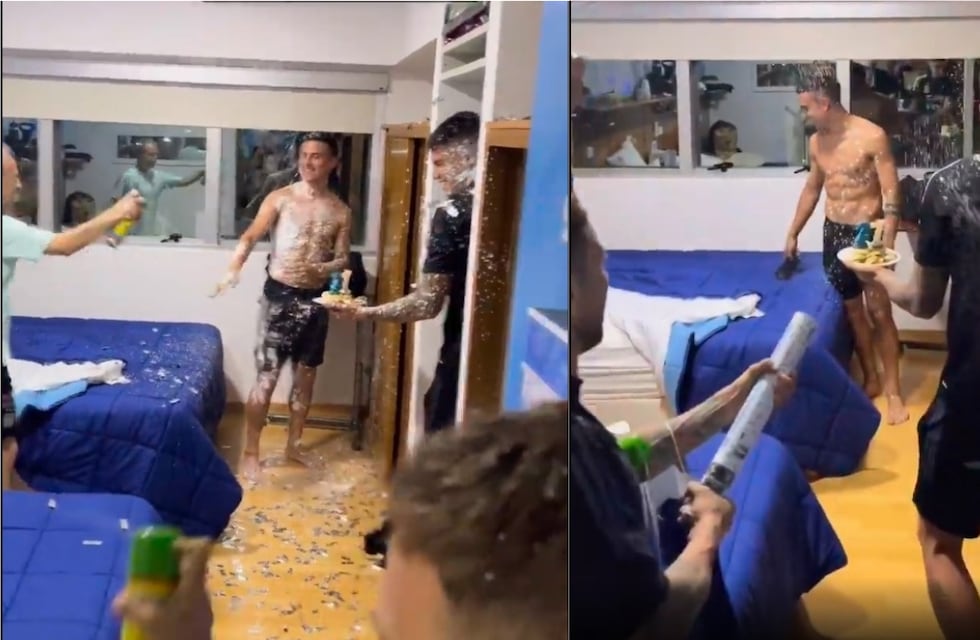 Paulo Dybala cumple años y los jugadores de la Selección lo sorprendieron en la habitación