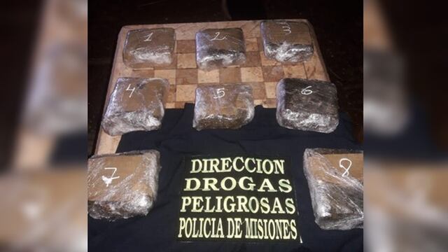 Posadas: secuestraron una mochila con droga. Policía de Misiones