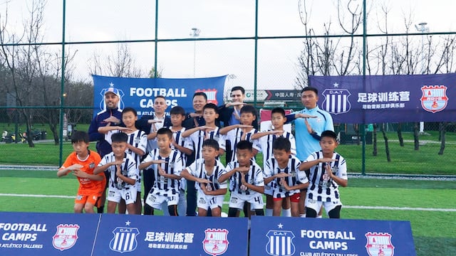 La escuela de fútbol de Talleres en China con Nahuel Oyola, el nexo con el gigante asiático
