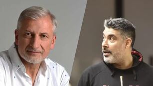 Héctor Campana, de Talleres, y Lucas Victoriano, técnico de Instituto; palpitaron el clásico desde el básquetbol.