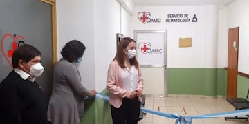 También homenajearon a la antigua jefa del área de Hematología.