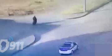 Persecución en Villa Bustos, con dos detenidos (Captura de video).