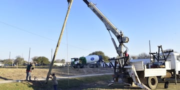 Avance de infraestructura en los terrenos del programa Lo Tengo de barrio San Martín. (Gobierno provincial)