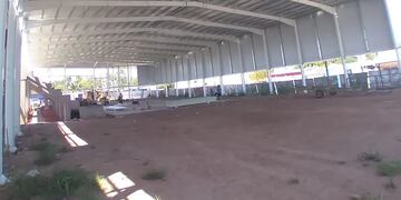 Imágenes publicadas por Luis Kijawinsky para demostrar el avance en la obra de Sportivo Norte