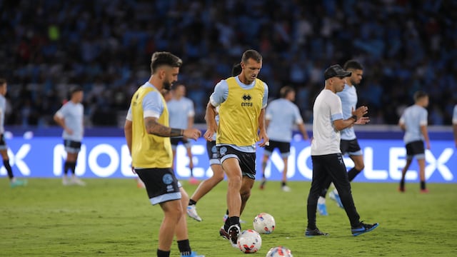 Diego Novaretti entrenó este lunes, en el gimnasio de Villa Esquiú (Prensa Belgrano).