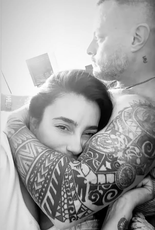 Gisela Gordillo, mamá de Holder, y su novio