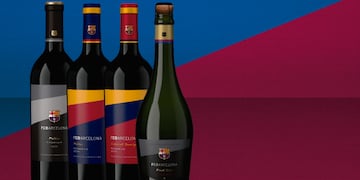 En la línea FC Barcelona se elaboraban 150.000 botellas de los cuatro vinos. - Imagen web