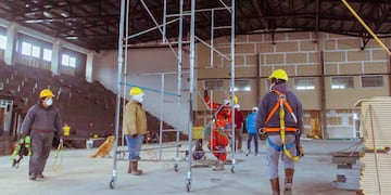 La obra del Gimnasio se encuentra completada en un 75%