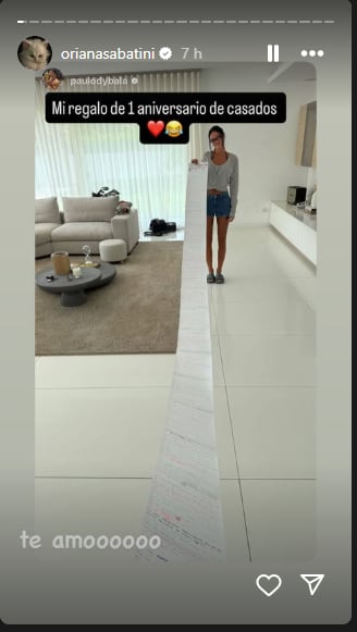 El regalo de Oriana Sabatini a Paulo Dybala