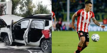 Tiago Palacios protagonizó un choque con su camioneta.